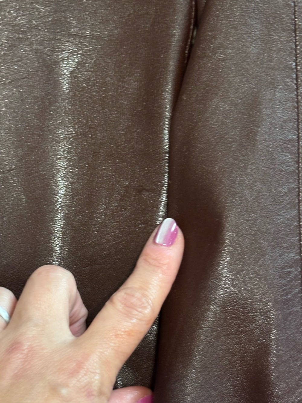 Vintage Genuine Leather Blazer 3-button Jacket Brown Size 40/large - Picture 7 of 8